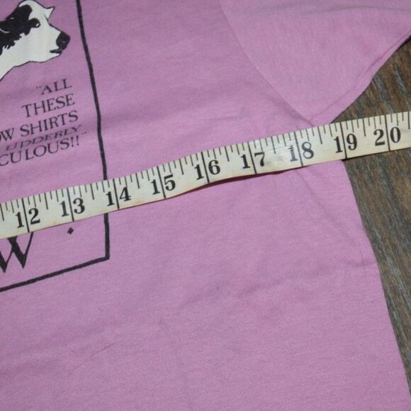 80s Single Stitch Vermont  All These Cow Shirts . Udderly Ridiculous T-shirt - Picture 7 of 9